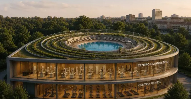 Un render che mostra una porzione dell'ambiziosissimo progetto Un render che mostra una porzione dell'ambiziosissimo progetto