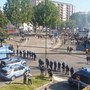 La Polizia attende gli ultras prima del derby del 24 maggio 2026