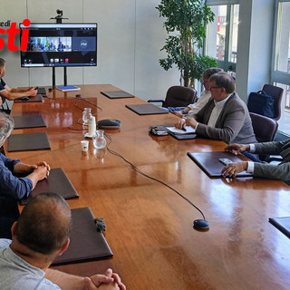 Le immagini dell'incontro di oggi in Provincia