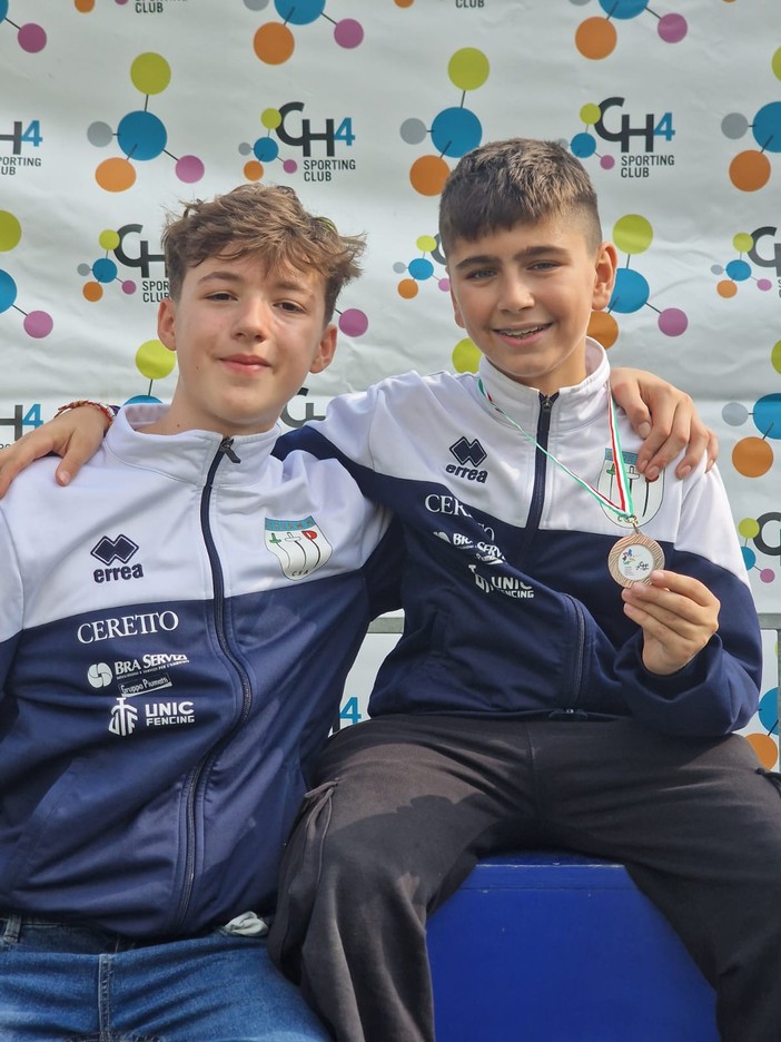 Il medagliato Rissone con Filippi Il medagliato Rissone con Filippi