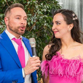 Enrico Iviglia e Marta Pluda alla serata rotariana