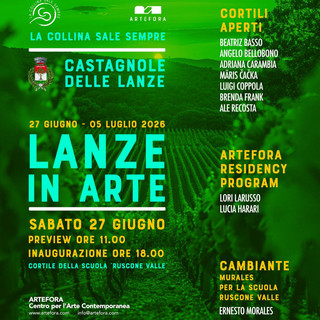Lanze in arte, dieci artisti internazionali firmano il nuovo itinerario culturale di Castagnole Lanze in arte, dieci artisti internazionali firmano il nuovo itinerario culturale di Castagnole