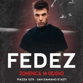 La locandina che promuove il concerto di Fedez