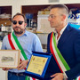 Un momento della cerimonia Un momento della cerimonia