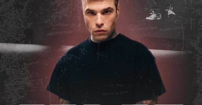 La locandina che promuove il concerto di Fedez