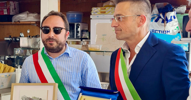 Un momento della cerimonia