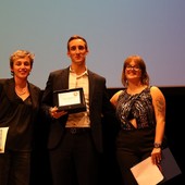 Il premio speciale &quot;Reale Mutua&quot; a Maurizio Campia durante gli &quot;Stati Generali dell'Orgoglio Astigiano&quot;. Ph Merfephoto