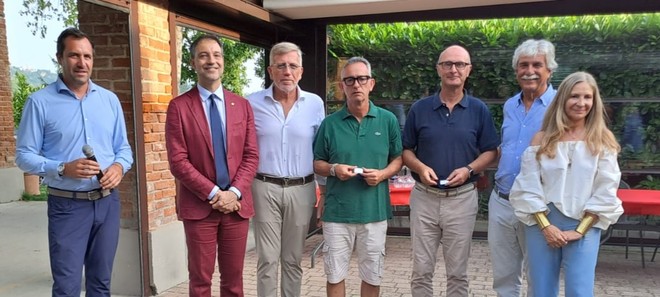 I vincitori del “Memorial Ferrante Marengo” con Costante Marengo, il presidente del