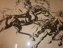 Una delle opere in mostra