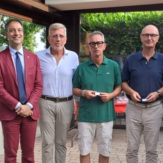 I vincitori del “Memorial Ferrante Marengo” con Costante Marengo, il presidente del