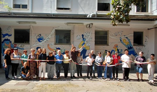 Un murales per l'inclusione, a Nizza Monferrato nasce lo Spazio Magnolia