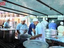 Volontari della Pro loco di Montechiaro impegnati nel corso di una precedente edizione delle Sagre (ph. Merfephoto - Efrem Zanchettin)