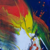 "Stratigrafie di luce": gli acrilici di Sandra Chiappori in mostra al castello di Monastero Bormida