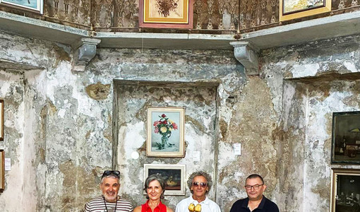 Da sinistra, Michele Formiglio, Sandra e Luigi Roseo e il parroco di Portacomaro don Luigino Trinchero. Da sinistra, Michele Formiglio, Sandra e Luigi Roseo e il parroco di Portacomaro don Luigino Trinchero.