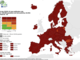Mappa europea del contagio. Sesta settimana in rosso per il Piemonte