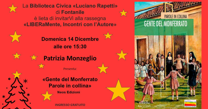 Storie e memorie tra le colline: Patrizia Monzeglio porta la "Gente del Monferrato" a Fontanile Storie e memorie tra le colline: Patrizia Monzeglio porta la "Gente del Monferrato" a Fontanile