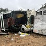 L'incidente tra i due camion di venerdì 25 settembre a Cuneo L'incidente tra i due camion di venerdì 25 settembre a Cuneo