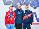 Valentina Martinescu (Junior Asti) con Maria Beatrice Mercuri e Aurora Tognetti Valentina Martinescu (Junior Asti) con Maria Beatrice Mercuri e Aurora Tognetti