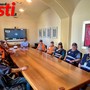 Un'immagine dalla conferenza stampa