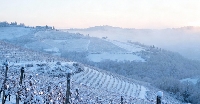 Prima neve di stagione sulla Langa astigiana: l'inverno arriva nel weekend