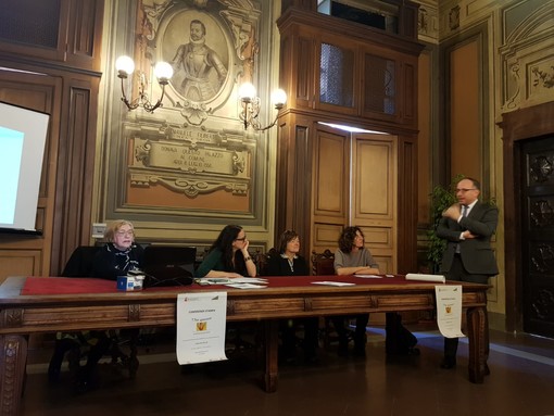 Silvia Bergamasco, Cristina Gai responsabile del segretariato sociale, MAriangela Cotto, Roberta Bellesini