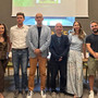Da sinistra: Alessandra Giovannini Luca - Direttrice del Complesso Monumentale del Castello e del Parco di Racconigi, Daniela Bianco Consigliera di Amministrazione ATL del Cuneese, Andrea Capello - Consigliere con delega alla Cultura della Città di Racconigi, il Sindaco di Racconigi Valerio Oderda, Maurizio Liberti - Presidente del Gruppo Lettura di Carmagnola, Elena Piazza - coreografa e regista, Fabio Gastaldo - Direttore Hummingfields Festival, Daniela Salvestrin - Direttore ATL del Cuneese.