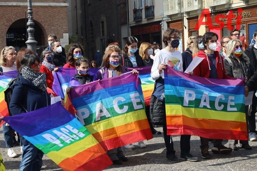 Immagine d'archivio di una precedente manifestazione per la pace