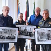 Viotti e Leucci con il comandante e vicecomandante