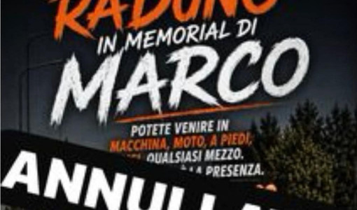 Raduno in memoria di Marco, salta l’appuntamento del 30 agosto