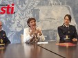 Il commissario Luca Colussi, il questore Marina Di Donato e l'ispettore Giulia Rissone (Ph J.Dem.A.)