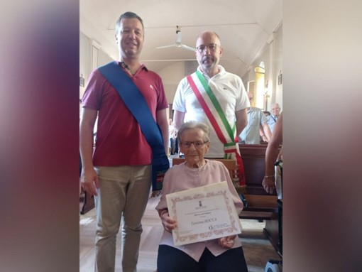 Valmanera in festa per Teresina Rocca, centenaria doc dell'astigiano