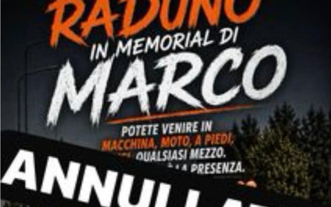 Raduno in memoria di Marco, salta l’appuntamento del 30 agosto