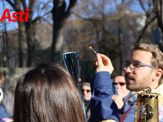 Il passaggio della fiamma nella galleria di Merphefoto