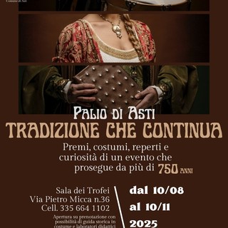 L'11 novembre nasce la giornata nazionale degli abiti storici: Asti protagonista con il Palio L'11 novembre nasce la giornata nazionale degli abiti storici: Asti protagonista con il Palio
