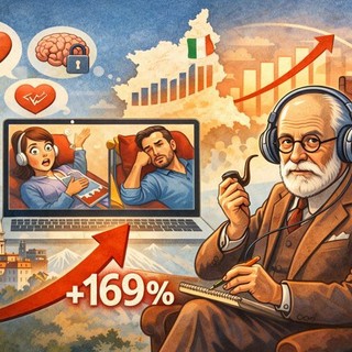 Boom della terapia online in Piemonte: +169% in tre anni