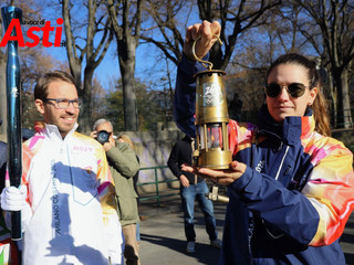 Il passaggio della fiamma nella galleria di Merphefoto