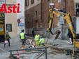 I lavori in corso in via Carducci (Merphefoto)