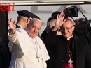 Papa Francesco con il vescovo di Asti, Marco Prastaro (MerfePhoto)