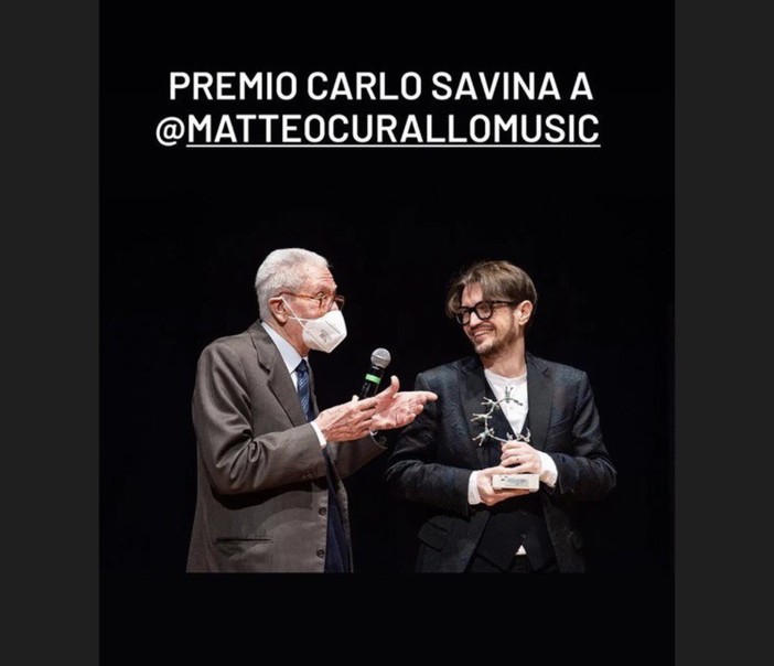 All’astigiano Matteo Curallo il Premio Carlo Savina per l’eccellenza alla musica