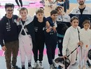 I piccoli spadisti con i tecnici Pasqua e Mandarini