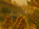 Il Palio del 10 agosto 1275 "immaginato" dall'intelligenza artificiale Il Palio del 10 agosto 1275 "immaginato" dall'intelligenza artificiale