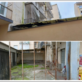 Lo stabile degradato in Piazza leonardo da Vinci Lo stabile degradato in Piazza leonardo da Vinci