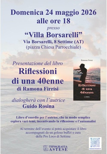 “Riflessioni di una 40enne”: il debutto letterario di Ramona Firrisi tra emozioni, crescita personale e vita quotidiana “Riflessioni di una 40enne”: il debutto letterario di Ramona Firrisi tra emozioni, crescita personale e vita quotidiana
