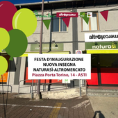 Asti, la Cooperativa Della Rava e della Fava inaugura la nuova insegna NaturaSì–Altromercato Asti, la Cooperativa Della Rava e della Fava inaugura la nuova insegna NaturaSì–Altromercato