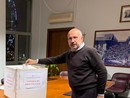 Il presidente Rasero ieri al voto