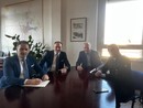 In foto: Luigi Giacomini (assessore alla Sicurezza), Alberto Cirio (governatore), Sergio Ebarnabo (consigliere regionale), Riccardo Saracco (comandante del Corpo dei Vigili Urbani)
