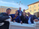 Tittia al suo ritorno in pubblico al corteo del Nicchio (Ph. courtesy Gazzetta di Siena)