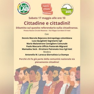 Asti verso il referendum: un dibattito per una cittadinanza più inclusiva