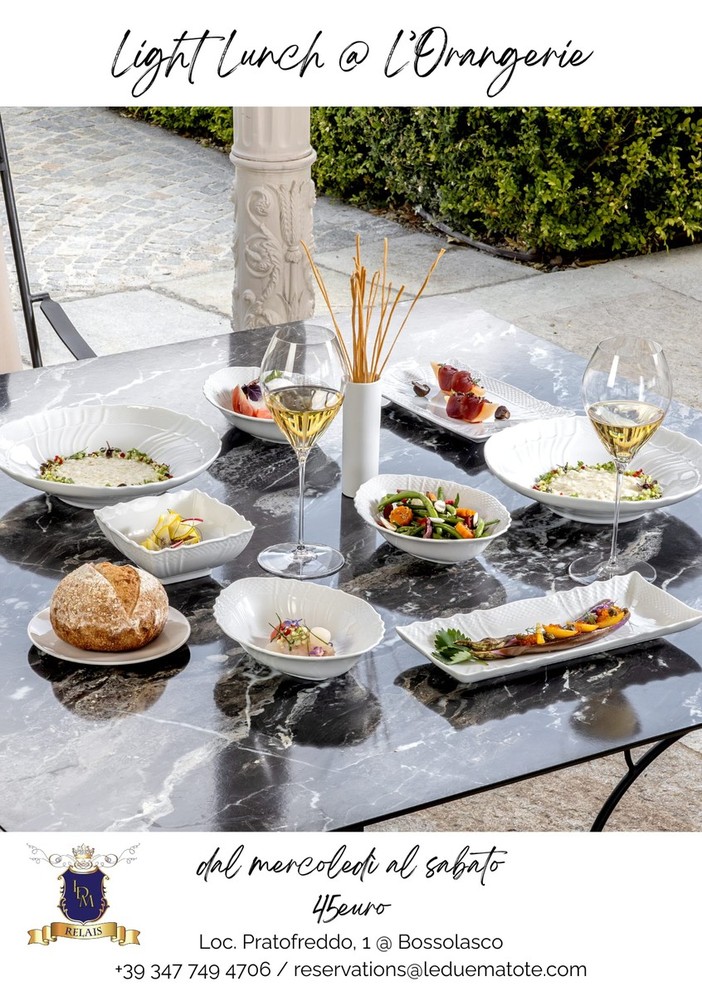 Light lunch all’italiana  al relais Le Due Matote di Bossolasco