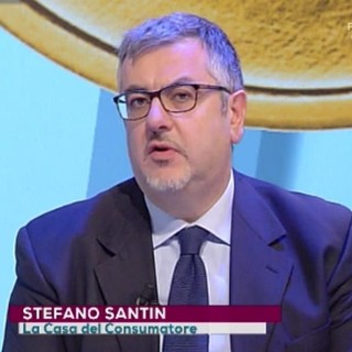 Stefano Santin in un immagine d'archivio riferita a un suo intervento televisivo